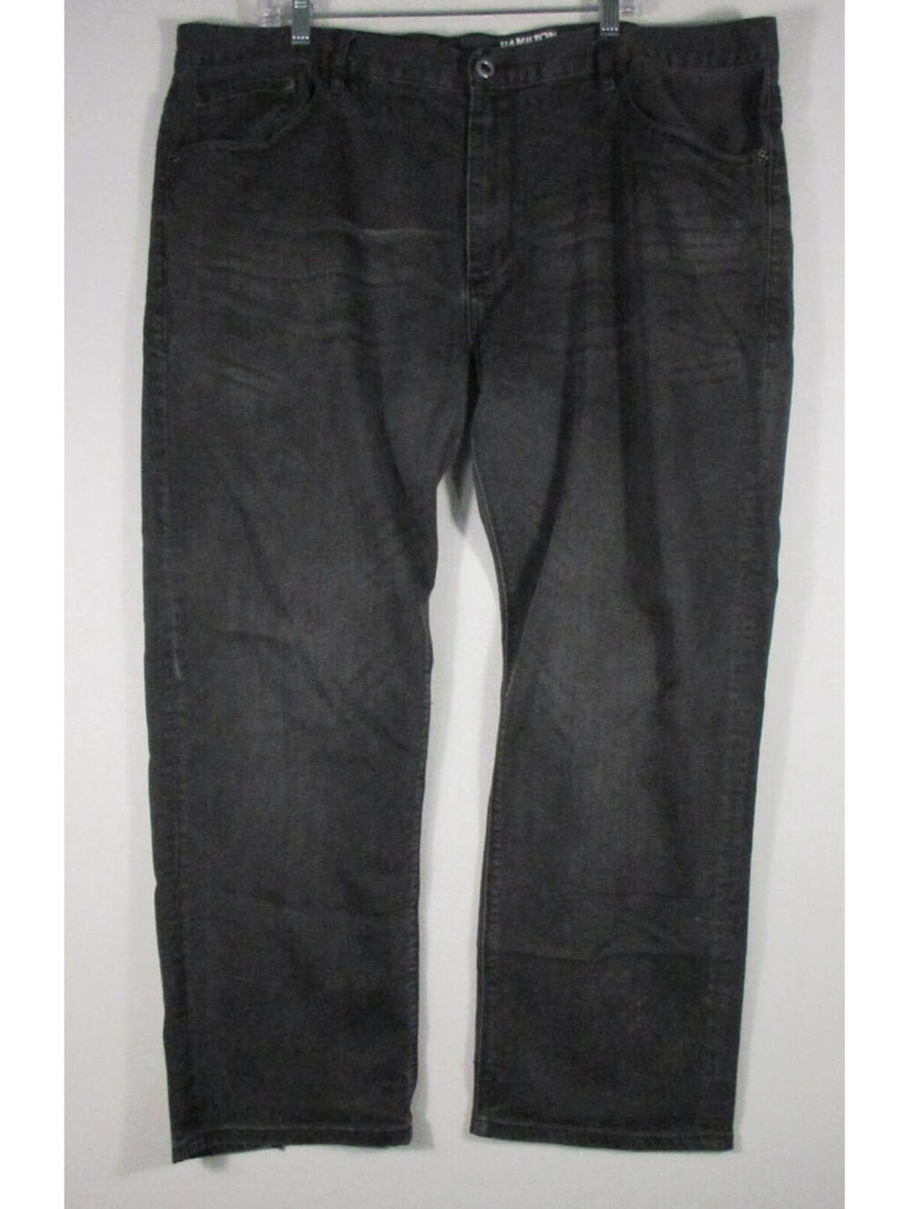 Hamilton Mens Classic Relaxed Fit Denim Jeans Straight Leg Size 42X30 Black